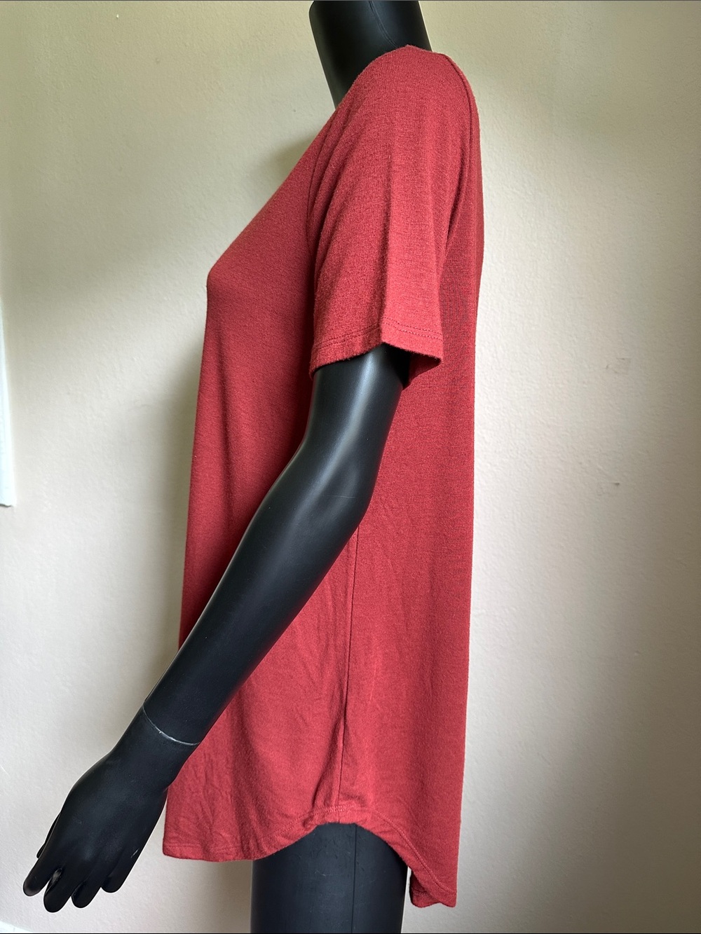 Zenana Outfitters Rust Terracotta Relaxed Longline Tunic Tee - Picture 6 of 12